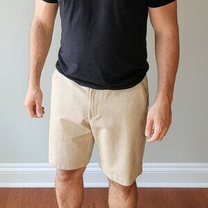 Pebble Beach Dry Luxe Performance Beige Golf Athletic Resort Beach Shorts Men 36